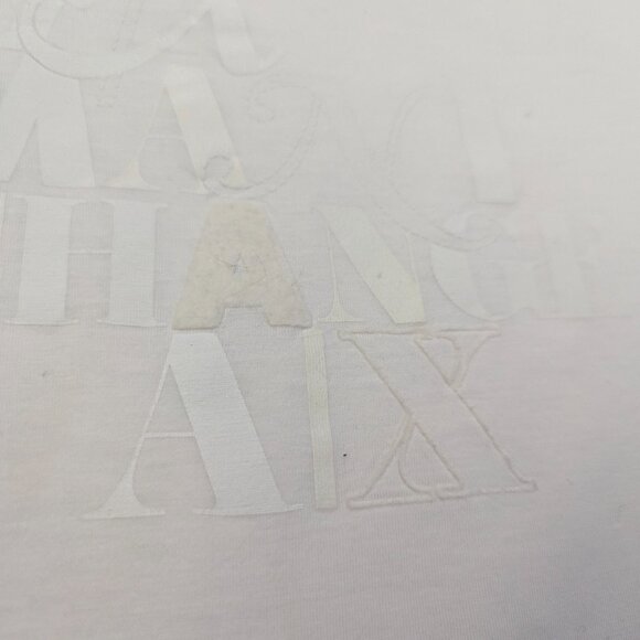 Armani Exchange Size Small White Signature Tee - Picture 6 of 12